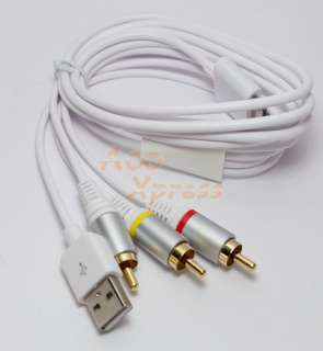   or iPad to your television with the this original Composite AV Cable