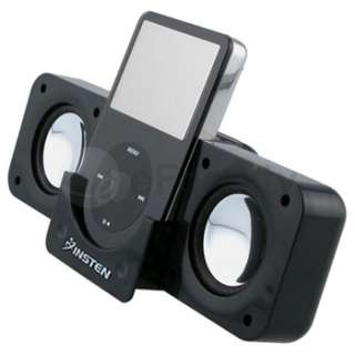 Black Portable Dock Speaker For iPod Nano Mini CD   