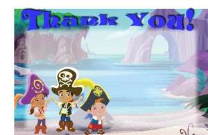 Jake and the Neverland Pirates Birthday Thank You  