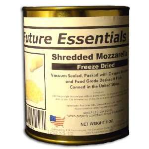 12 Cans of Freeze Dried REAL Mozarella Shredded Cheese Survival Food 