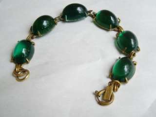 RARE Vintage Monet JELLY BELLY Glass Cabochon Bracelet  