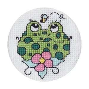  Janlynn Froggie Mini Counted Cross Stitch Kit 2 1/2 Round 