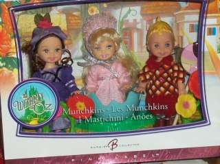 Wizard of Oz Munchkins Kelly & Tommy Barbie 3 Dolls HTF  