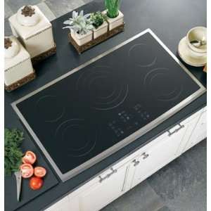  GE Profile PP975SMSS 36 Smoothtop Electric Cooktop with 