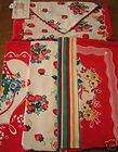 Vtg repro Fruit & Flower towels New Moda set of 4