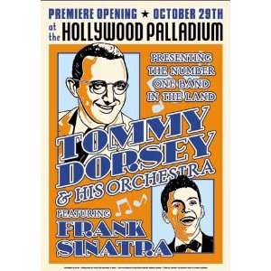  Dorsey & Sinatra Hollywood Palladium 1940 by Anon . Size 