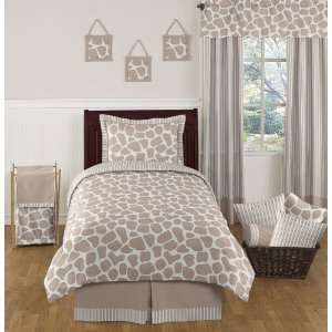  Giraffe Neutral Kids Bedding 4 pc Twin Set by JoJO Designs 