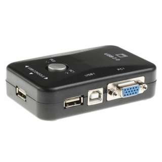 USB 2.0 KVM Switch Box VGA/VGA2 Monitor 2 Port Selector  