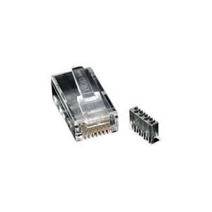    Cat.6 RJ45 Modular Plug for Solid Wire   50 Pack Electronics