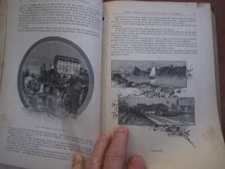 RARE 1887 RWO RR Travel Book w Maps Thousand Islands ++  