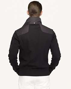 Ralph Lauren Black Label Cotton Interlock Mockneck Jacket