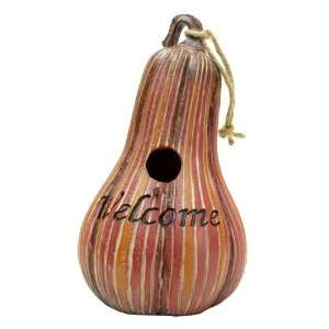    Best Quality  Welcome Striped Gourd Birdhouse