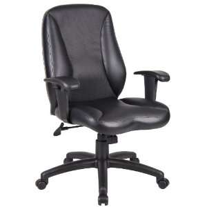  BOSS BLACK LEATHER MANAGERS CHAIR   Delivered Office 