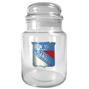  New York Rangers NHL 31oz Glass Candy Jar Sports 