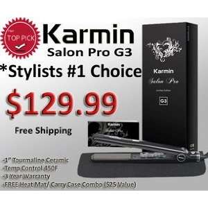  *Karmin G3 Salon Pro Hair Styling Iron Black  Sale Health 