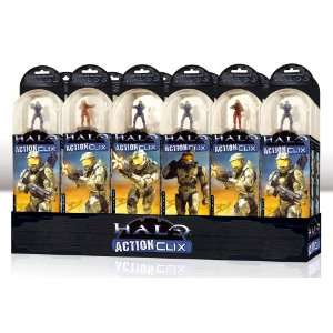  HALO ActionClix 4 Figure Game Pack Display Box of 12 Toys 