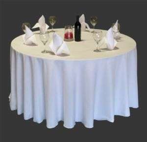15 Pack 120 Inch Round Polyester Tablecloths 25 Colors  