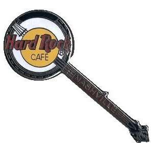 Hard Rock Cafe Pin 6166 Nashville Black & White Banjo