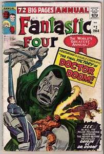 Fantastic Four Annual #2 G+ 2.5 Doctor Doom Origin  