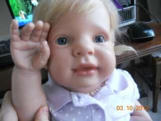 Reborn Toddler Baby GIRL Doll Kitten 6 9 month Rubert Rupert OOAK 