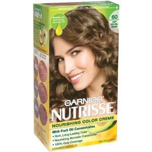  Garnier Nutrisse Haircolor, 60 Light Natural Brown Acorn 