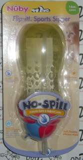 Nuby Flip It 14oz Straw No Spill Sports Sipper Cups  Asst, Colors 