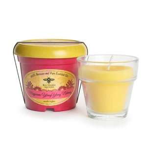 Long lasting Hand cast 100% Pure Beeswax Candle, Herb Garden 