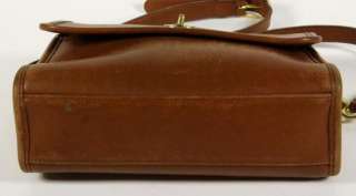 Coach Tan Leather Crossbody Carry All Shoulder Bag Hand Bag 9870 