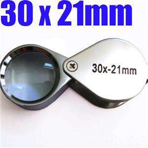 30X Glass Magnifier Magnifying Jeweller Eye Loupe Tool  