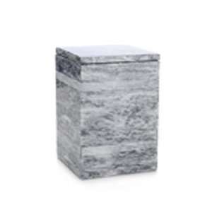 Kim Seybert Gray Etched Stone Box 4 in x 4 in x 6 in