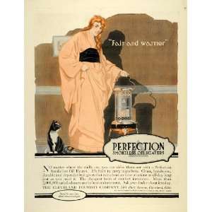   Oil Heaters Cleveland Cat   Original Print Ad