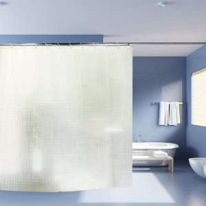   Pattern PEVA Transparent Bathroom Shower Curtain White