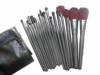 New 18 Pcs Pro Makeup Brush Cosmetic Set Kit With Case  