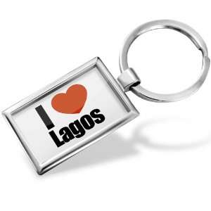  Keychain I Love Lagos region in Nigeria, Africa   Hand 