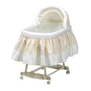    Pretty Pique Bassinet Liner and Hood   Ecru   Size 16x32 Baby