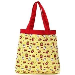  Loungefly Burger and Fries Canvas Tote Bag