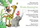 JUNGLE BABIES Baby Shower Invitations Labels, Sea Bubbles Baby Shower 
