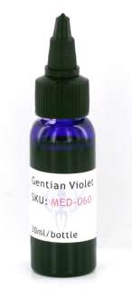 In body piercing, gentian violet is commonly used to mark the location 