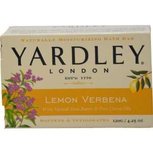    Yardley Lemon Verbena with Shea Butter Bar Soap, 4.25 Ounce Beauty