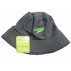  Speedo UV Bucket Hat (Gray with Lime Green Stiching) Baby