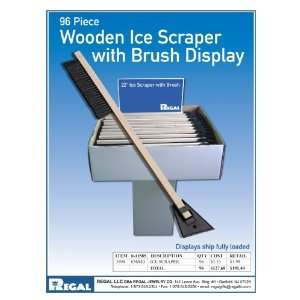  Wholesale Wooden Ice Scraper w/ Brush Display (96 pc 