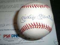 Mickey Mantle PSA/DNA Autographed Baseball  