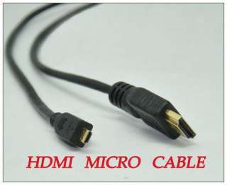 NEW Micro HDMI to HDMI Cable for HTC EVO 4G HD LG Optimus 2X P990 5FT 