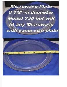 Microwave glass turntable plate 9 1/2  