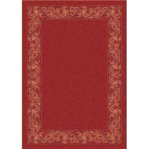  Modern Times Sonata Indian Red Casual 7.7 SQUARE Area Rug 