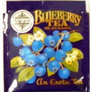 Mlesna Brand Blueberry Black Tea Gourmet Individually Wrapped Tea Bags 