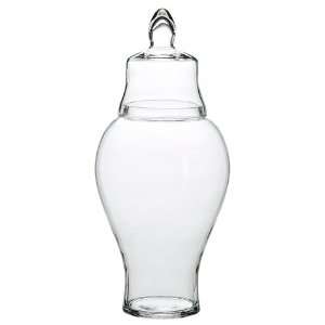  8.5Dx22H Glass Jar w/Lid Clear