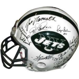  New York Jets 1969 Team Autographed Pro Line Helmet 