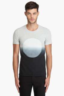 Robert Geller Dip Dye Circle T shirt for men  