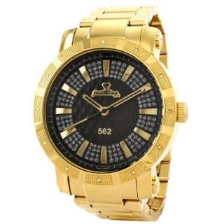 JBW Just Bling Mens JB 6225 C 562 Pave Dial 18K Gold Plated Diamond 